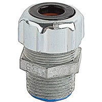 T&B LiquidTight Fittings by ABB Liquidtight Strain Relief Cord Connector, 1/2" Straight, Die Cast Zinc