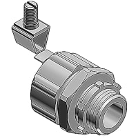 T&B LiquidTight Fittings by ABB Non-Insulated Liquidtight Grounding Connector, Straight, 1/2", Aluminum