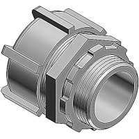 T&B LiquidTight Fittings by ABB Non-Insulated Liquidtight Fitting, Straight, 2", Aluminum