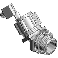 T&B LiquidTight Fittings by ABB Malleable Iron Ext. Bonding Liquidtight Connector, 3/8", 45 Deg, Non-ins