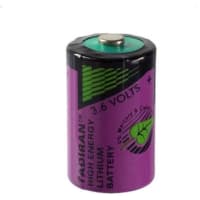 Tadiran Battery, Non-Rechargeable, 1/2 AA, Lithium, 3.6 VDC, 0.7Ah, Axial Pin, TL Series