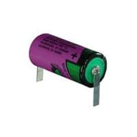 Tadiran Battery, Non-Rechargeable, Cylindrical, Lithium, 3.6 VDC, 1.45Ah, Solder Tab, TL Series