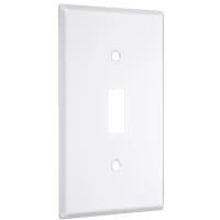 TayMac 1-Gang Masque 2000 Wallplate Toggle - White