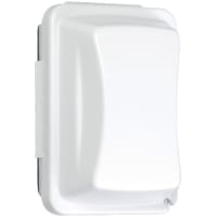 TayMac 1-Gang Weatherproof Horizontal / Vertical 16-in-1 Cover 2-3/4" Deep White