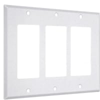 TayMac 3-Gang Standard (3) Decorator White Textured