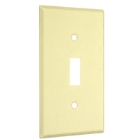 TayMac 1-Gang Standard Toggle Ivory Textured