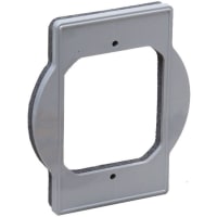 TayMac Non Metallic Round Box Adapter - Gray