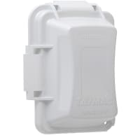 TayMac 1-Gang 16-in-1 In-Use Cover White Extra Duty