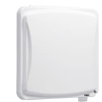 TayMac 2-Gang Weatherproof 55-in-1 Flat Flip Cover White