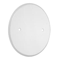 TayMac 5" Round Blank Plate 3.25" Box Mt White