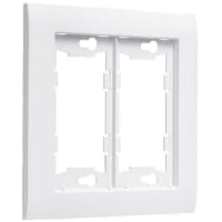 TayMac Allure 2-Gang Wall Plate White