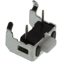 APEM Components Tactile Switch, SPST-NO, OFF-(ON), Through Hole, Right Angle, 0.05A, 12VDC, PC