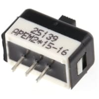 APEM Components PCB Slide Switch SPDT On-Off-On 4 A@ 125 V ac Slide