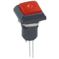 APEM Components Push Button Switch, IP67, Panel Mount, Off-On, Illuminated Red LED, 