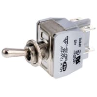 APEM Components Toggle Switch DP On-Off, 10 A@ 24 V dc, Panel Mount