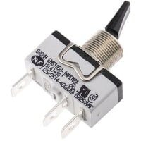 APEM Components Toggle Switch SP On-On, 15 A@ 12 V dc, 15 A@ 250 V ac, Panel Mount