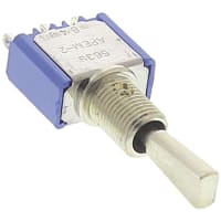 APEM Components Toggle Switch SP On-Off-On, 6 A@ 125 V ac, Panel Mount