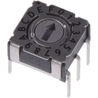 APEM Components 16 Way Through Hole DIP Switch 16P, Rotary Flush Actuator