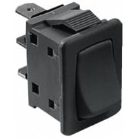 APEM Components Black SPDT Rocker Switch, On-On, 10 A@ 250 V ac +85degC -20degC 19.4mm 12.9mm