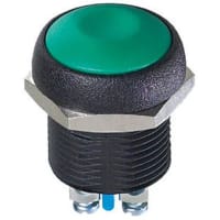 APEM Components Push Button Switch, IP67, SPST-NO, Panel Mount, Momentary