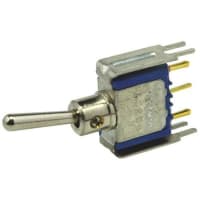 APEM Components Toggle Switch SP (On)-On, 0.4 A @ 20 V, PCB