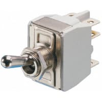 APEM Components Toggle Switch DP On-On, 10 A@ 24 V dc, Panel Mount