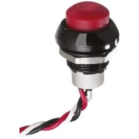 APEM Components Hall effect pushbutton switch, raised, red