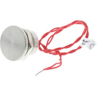 APEM Components Wire Lead Piezo Switch, , IP68, 0.2 A@ 24 V ac/dc, NO, -40 - +75degC