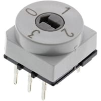 APEM Components 4 Way Through Hole DIP Switch, Rotary Flush Actuator