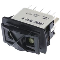 APEM Components IP68 Illuminated DPDT Rocker, (On)-Off-(On), 5 A@24 Vdc +85C -40C 36.8mm 21.08mm