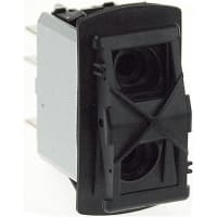 APEM Components IP68 DPDT Rocker Switch, On-Off-(On), 5 A @24 VDC +85degC -40degC 36.8mm 21.08mm