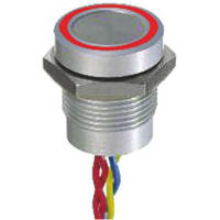 APEM Components Illuminated Through Hole Piezo Switch, , IP68, 200 mA@ 24 Vac/dc, NO, -40 to +75C