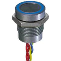 APEM Components Illuminated Flying Lead Piezo Switch, , IP68, 200 mA@ 24 Vac/dc, NO, -40 to +75C