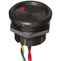 APEM Components Illuminated Wire Lead Piezo Switch, , IP68, 200 mA@ 24 Vac/dc, NO, -40to+75degC