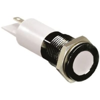 APEM Components 14mm flush black chr LED, 3colour 24Vdc