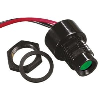 APEM Components 8mm rear mount LED indicator, green 2Vdc