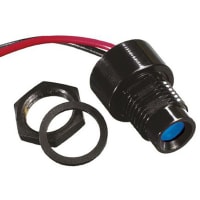 APEM Components 8mm rear mount LED indicator, blue 2Vdc