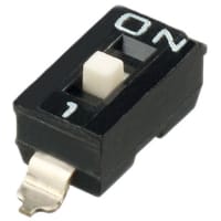 APEM Components 1 Way Surface Mount DIP Switch SPST, Raised Actuator Slide Actuator