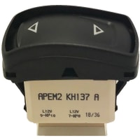 APEM Components Switch;Rocker;W/Guard;Sealed;SP;(ON)-OFF-(ON);12V LED;Grn/Grn;Up/Down Legnd;Sldr