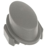 APEM Components Cap, Tactile, Grey, Oval, Convex, Non-Illuminated, 12.50LXmmx6.50mmWx6.50mmH