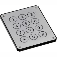 APEM Components Keypad;12 Key;IP68;Anodized Alum;Front Mounting;Matrix Output 4x3;24VDC