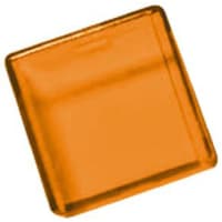 APEM Components Accessory, Pushbutton Lens, Square, Illuminative, Amber, A01 Series