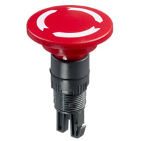 APEM Components Emergency Stop Switch, 16mm Cut 40mm Head, Twist Release, Non-Illum, A01 Series