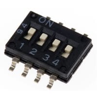 APEM Components 4 way low profile half pitch DIL switch