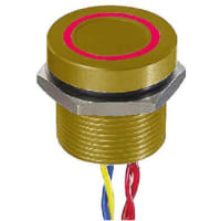 APEM Components Illuminated Flying Lead Piezo Switch, , IP68, 200 mA@ 24 Vac/dc, -40 to +75degC