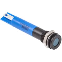 APEM Components 8mm flush hyper bright LED, blue 220Vac