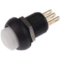 APEM Components Push Button Switch, IP67, NO/NC, Panel Mount, Momentary