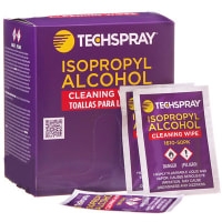 TechSpray Cleaning Wipes, 50 Wipes, 99.8% Isopropyl Alcohol, 810F(432C), Low-Lint, 1610 Series