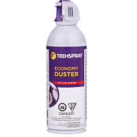 TechSpray Chemical, Cleaner, Duster, Aerosol, Wt 10Oz., Non-Flammable, 1, 1-Difluoroethane