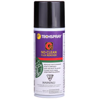 TechSpray No-Clean Flux Remover, 12 oz, Aerosol spray can, Remove white residue, Non-flammable